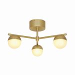 Nordlux Contina Plafonnier Métal Laiton | Convient pour 3x G9
