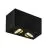 SLV Triledo Double Plafonnier Aluminium Noir 14W 1300lm 38D - 830 Blanc Chaud