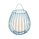 Nordlux Lampe De Chevet Jim To-Go Portable Batterie Bleu 3W 300lm - 827 Blanc Très Chaud | 3 Niveaux De Gradation Dimmable 