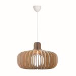 Nordlux Hazo 65 Pendelarmatuur Hout Bruin | Geschikt voor 1x E27