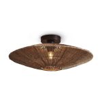 Good&Mojo Plafondlamp Iguazu Jute Bruin | Geschikt voor 1x E27 