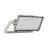Ledvance LED Floodlight Max Radial 25 Aluminium Grijs 600W 85300lm 25D - 830 Warm Wit | IP66 - Symmetrisch
