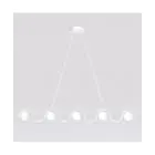 Emibig Hanglamp Sinus Staal Wit | Geschikt voor 5x G9 - Max 8W